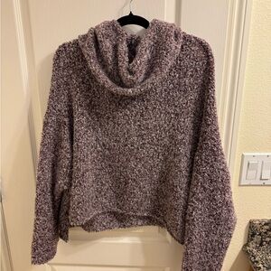 purple knit sweater from free people